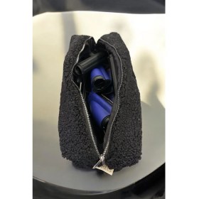 Resim Bahels Teddy Peluş Siyah Tüm Saç Şekillendirici Için Xl Boy Çanta Seyahat Çantası 