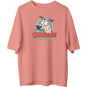 Resim Courage Dog - Oversize T-Shirt - XL / Mor 