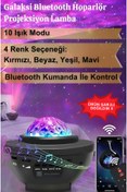 Resim nextbuy Bluetooth Hoparlör Parti Led Gece Lambası Yıldızlı Projeksiyon Galaxy Lazer Işıklı Disko Topu 