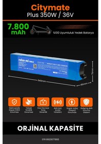 Resim Citymate Plus 350w / 36v 7800mAh Elektrikli Scooter Bataryası 