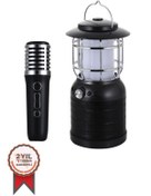 Resim Torima SD08 Siyah Mikrofonlu Bluetooth Hoparlör Nostalji Fener Speaker 