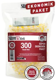 Resim Süzen92 Klasik Ekonomik Paket 300 Adet Sigara Filtresi 