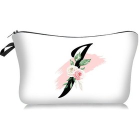 Resim Maiyame Harf Desenli Spor Polyester Makyaj Çantası - Geniş Depolama, Seyahat & Tuvalet Çantası 