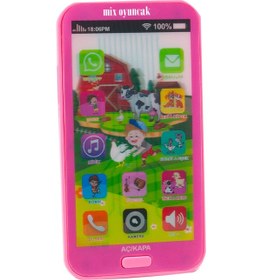 Resim Oyuncak Cep Telefonu Pembe Işıklı Sesli Türkçe 