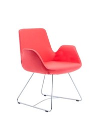 Resim Bintaşmobilya Hava Kırmızı Deri Ofis Çalışma Sandalyesi 