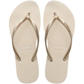 Resim Havaianas Slim Flatform Kadın Parmak Arası Terlik - Açık Dore Altın 414453 0121 