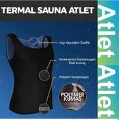 Resim Extra Terletici Yeni İnce Kumaş Termal Sauna Pro Terleme Atleti (490854512) Siyah 