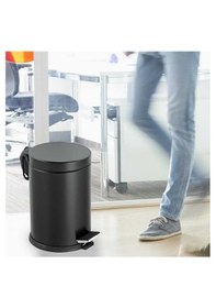Resim 5 Lt Pedallı Çöp Kovası Siyah 