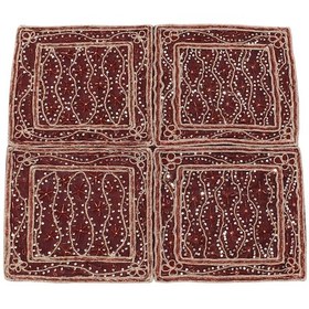 Resim Zehra Abla Halı Yeni El İşi Otantik İnce Kum Boncuklu Masa Sehpa Fiskos Örtüsü 5942 