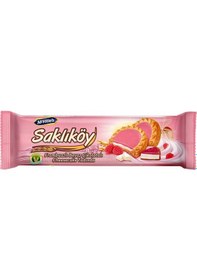 Resim Ülker Saklıköy Frambuazlı Beyaz Çikolatalı Bisküvi 100 Gr X 8 Adet 