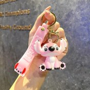 Resim Baijiafu2 Yeni Çizgi Film Animasyon Stitch Serisi Yumuşak Kauçuk Anahtarlık Bebek Çantası Kolye Anahtarlık Küçük Hediye (Yurt Dışından) 