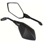 Resim Geeroyoo Motorcycle İçin Geniş Görüşlü Yansıta - Yılan Desenli 10mm Düz Sol-sağ Çifti 