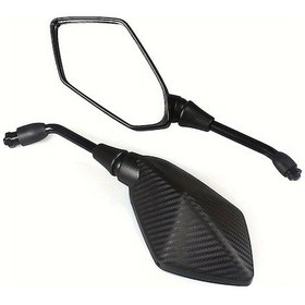 Resim Geeroyoo Motorcycle İçin Geniş Görüşlü Yansıta - Yılan Desenli 10mm Düz Sol-sağ Çifti 