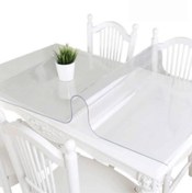 Resim Emek 80x150 Şeffaf Pvc Masa Örtüsü 2,5 Mm Masa Koruyucu Saydam Renk Masa Sehpa Için Kolay Temizlik 