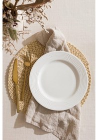 Resim Winds 18 Parça 6 Kişilik Porselen Yemek Takımı Ekru 