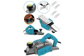 Resim Schatz 800W Sjs Metal Şanzıman Bakır Sargı Motor Çift Bıçaklı Planya Rende Makinesi Mavi + 4 Uç 