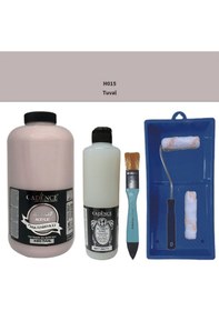 Resim Mobilya Boyası-cadence Multisurface H-015 Tuval 2000ml Ultimate Vernik Mat 500ml Saten Rulo Set Tuval 