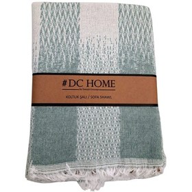 Resim Dc Jakarlı Pamuklu Kaymaz Terletmez Koltuk Örtüsü 180x240 - Yeşil Yeşil 