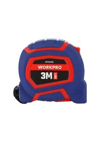 Resim Workpro Wp261008 3mx16mm/10ft. Naylon Kaplama Sarı Çelik Şerit Metre Standart 