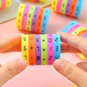 Resim Çevirmeli Aritmetik Öğrenme Aracı - Toplama, Çıkarma ve Bölme İçeren Etkileşimli Matematik Egzersizleri - Renkli Sayı Sütunu, Taşınabilir Parmak Egzersiz Aleti, Parmağı ve Beyni Güçlendirir, Eğlenceli Eğitim Tasarımı | Dayanıklı Plastik Yapı 