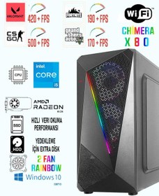 Resim RAMTECH CHİMERA X80 İ5 9400F / RX580 8GB / 256GB SSD 1TB HDD / 16GB RAM OYUNCU BİLGİSAYAR 