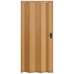 Resim Faran Dekorasyon 72 x 215 Meşe Renk Camsız Pvc Akordiyon Katlanır Kapı - FRNAKMODEL-04 