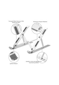 Resim Laptop Standı Tablet Standı Notebook Apple Uyumlu MacBook Stand Ayarlabilir 