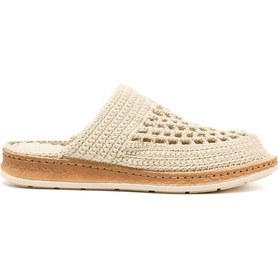 Resim Terlik Kadın Bbs Jmy John May Knitwear Slippers Cream Krem 