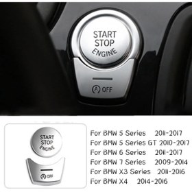 Resim YıldızTuning Bmw X3 Start Stop Tuş Yenileme Silver 2011-2016 