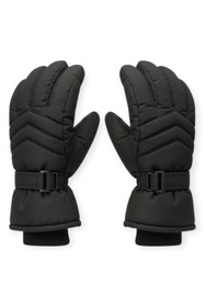 Resim Mustran Erkek İçi Polarlı Suya Dayanıklı L ve XL Beden Motosiklet Günlük Kayak Eldiveni Siyah 