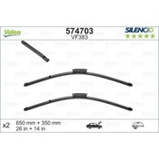 Resim Valeo 574703 Silecek Supurgesi (X2) 650 / 340mm (RUZGARLİKLİ) Clio Iv Captur 288901164r (WC763278) 