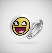 Resim Fizello Awesome Face Epic Smiley Rozet 