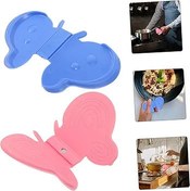 Resim TOPBATHY Fırın Eldiveni 1 Çift mutfak yalıtım klipsi mini fırın silikon tutacaklar ayna eldiven buzdolabı haşlanma önleyici klips manyetik anti-haşlanma klipsi tencere rafı kırmızı Kaymaz 