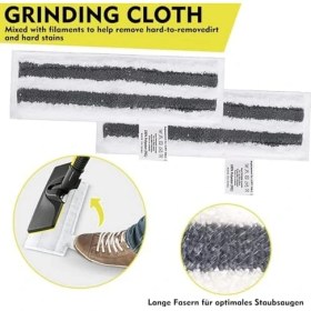 Resim Nisar Store Yangyuqı 12 Adet Mikrofiber Bez Seti, Buharlı Temizleyici Aksesuarları Sc 2, Sc 3, Sc 4, Sc 5 ile Uyumlu, Makinede Yıkanabilir (4 Zemin Bezi Seti + 2 Zımpara Zemin Bezi + 6 El Başlığı 