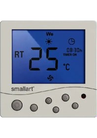 Resim Smallart Fancoil Sıva Altı Dijital Termostatı SM2008FFN-L 