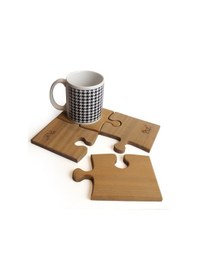 Resim Puzzle Mat Bardak Altı G:22x D:18x Y:1 Ağırlık:0.5 Ahşap 
