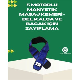 Resim Ayarlanabilir Hız ve Titreşim Modlarıyla Çok Renkli Manyetik Masaj Kemeri 