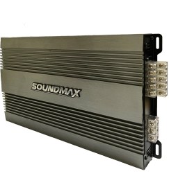 Resim Soundmax Oto Anfi 5500W 5 Kanal Bass Kontrol Soundmax 