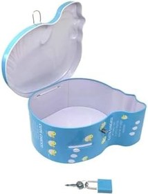 Resim Hyd Anahtarlık Kumbara Sevimli Metal Kilitli Kumbara Sevimli Tavuk Bozuk Para Çocuk Kumbarası 