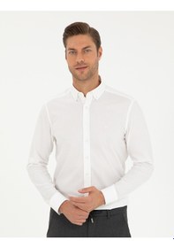 Resim Pierre Cardin Erkek Beyaz Gömlek Desenli 50295909-vr013 Beyaz 