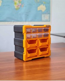 Resim Superbag Monoblok Avadanlık Ve Çekmece 12 Gözlü Seti Hobby Organizer Düzenleyici 6 Çekmece 6 Avadanlık Sarı 