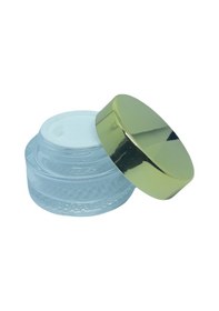 Resim Boş Krem Kavanozu 30 ML 5 Adet Boş Şeffaf Sarı Kapaklı Kutu 