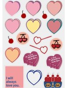 Resim Kiraz Aşk Karikatür Çıkartması Kendinden Yapışkanlı Dekorasyon Çıkartması Su Geçirmez Yırtık Dıy Günlük Albümü Ajandası Scrapbook Tipi 3 