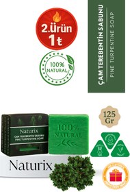 Resim Naturix Çam Terebentin Sabunu 125 gr | Arındırıcı ve Ferahlatıcı Cilt Temizliği 