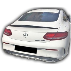 Resim Mercedes W205 C Serisi Uyumlu Coupe Spoiler Boyasız 