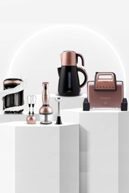 Resim Karaca Gurme Süper 2.0 Elektrikli Evlilik Paketi Rosegold 