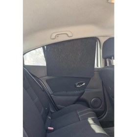 Resim Oto Güneşlik Perde Yan Cam Güneş Önleyici Aksesuar Siyah Keçe Tüm Araçlar Için 