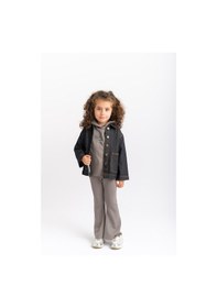 Resim Oliven The Kid Oliventhekid Unisex Cepli Koyu Yıkama Kot Ceket Siyah Siyah 