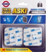 Resim Boss Tape 3M Yapıştırıcılı Tak Çıkar Yapılabilen Geçmeli Askı 5Kg Çok Renkli 