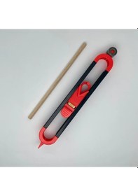 Resim Oldfriend Kontur Cetveli + Kurşun Kalem Hassas Ahşap Ölçüm Seti Kilitli Ayarlanabilir Profil 